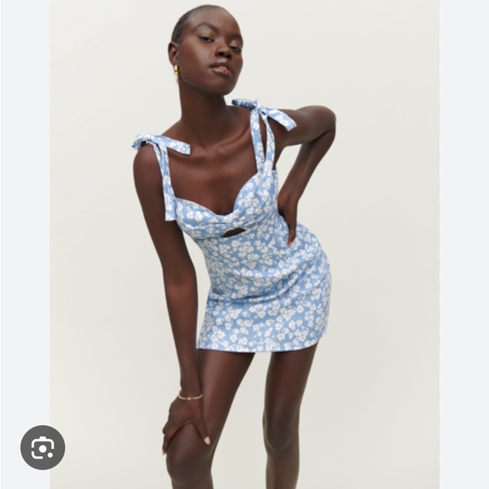 NWT Reformation Pearson Linen Dress in Sofie